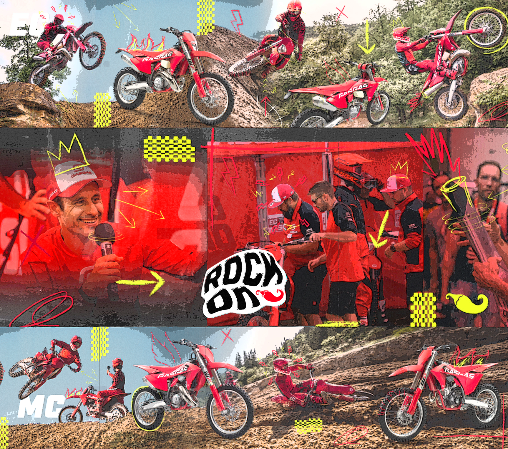 Complete frame with cartoon